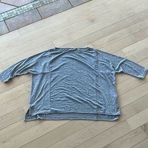 GAP 3/4 sleeve Flowy grey top